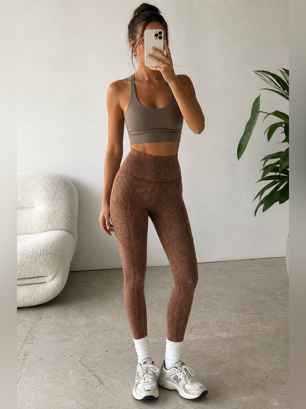 Lululemon Align Leggings Size 4 Brown Ice Wash Earth High Rise YogaPants Pockets